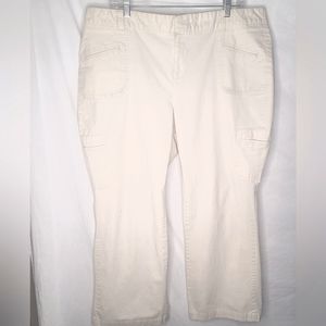 Dockers Casual Pants Size 20W Flar Front Great Condition Cotton Spandex Look ☀️